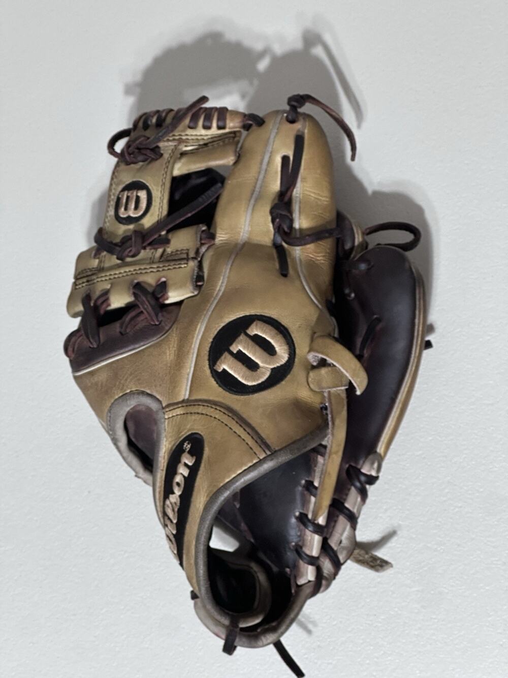 Wilson A2000 1786 Pro Stock 11.5" Leather Baseball Glove Brown Tan RHT Good Cond